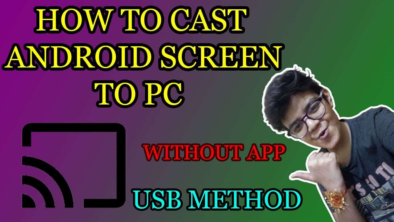 How to cast android screen to pc wia usb cable with audio | Part 1 |No ...