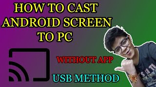 How to cast android screen to pc wia usb cable with audio | Part 1 |No Lag | 60 FPS | SONITECH screenshot 3
