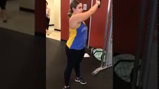 Shoulder Strengthening: standing cable D1 PNF pattern- flexion and extension