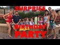 DIY BAGGIE ICE CREAM AND A HUGE SURPRISE BIRTHDAY POOL PARTY