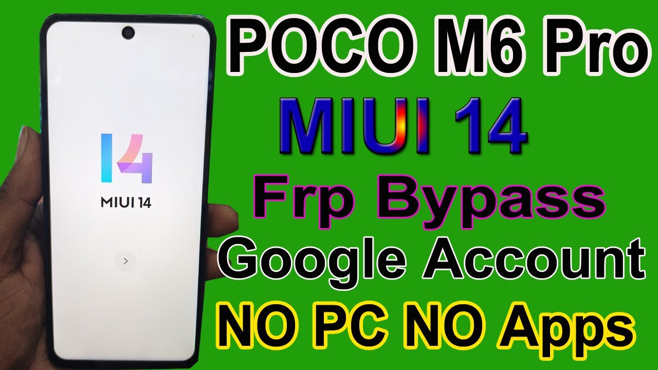 Poco M6 pro Frp Bypass | MIUI 14 Frp Bypass Solution | Poco Frp Unlock | Poco Google Account Remove