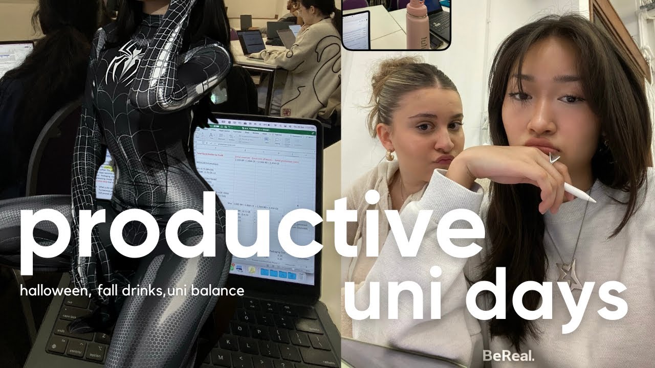 UNI VLOG 💻🎧  | halloweekend, back to the gym, busy days, post-uni plans, productive
