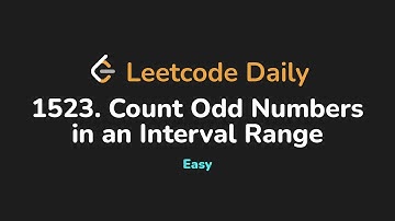 1523. Count Odd Numbers in an Interval Range | Leetcode Daily - Python