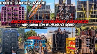 DERETAN SOUND SYSTEM PERSIAPAN KARNAFAL SUMBER JAMBE ......,