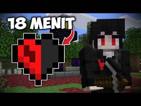 Beating Minecraft with Half Health in 18 Minutes