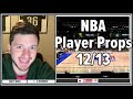 Wednesday's Best NBA Player Prop Picks Today [12/13/23]
