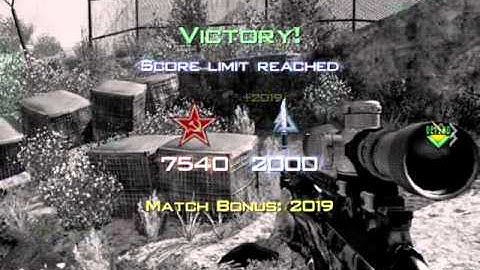MW3 cross map throwing knife final kill cam