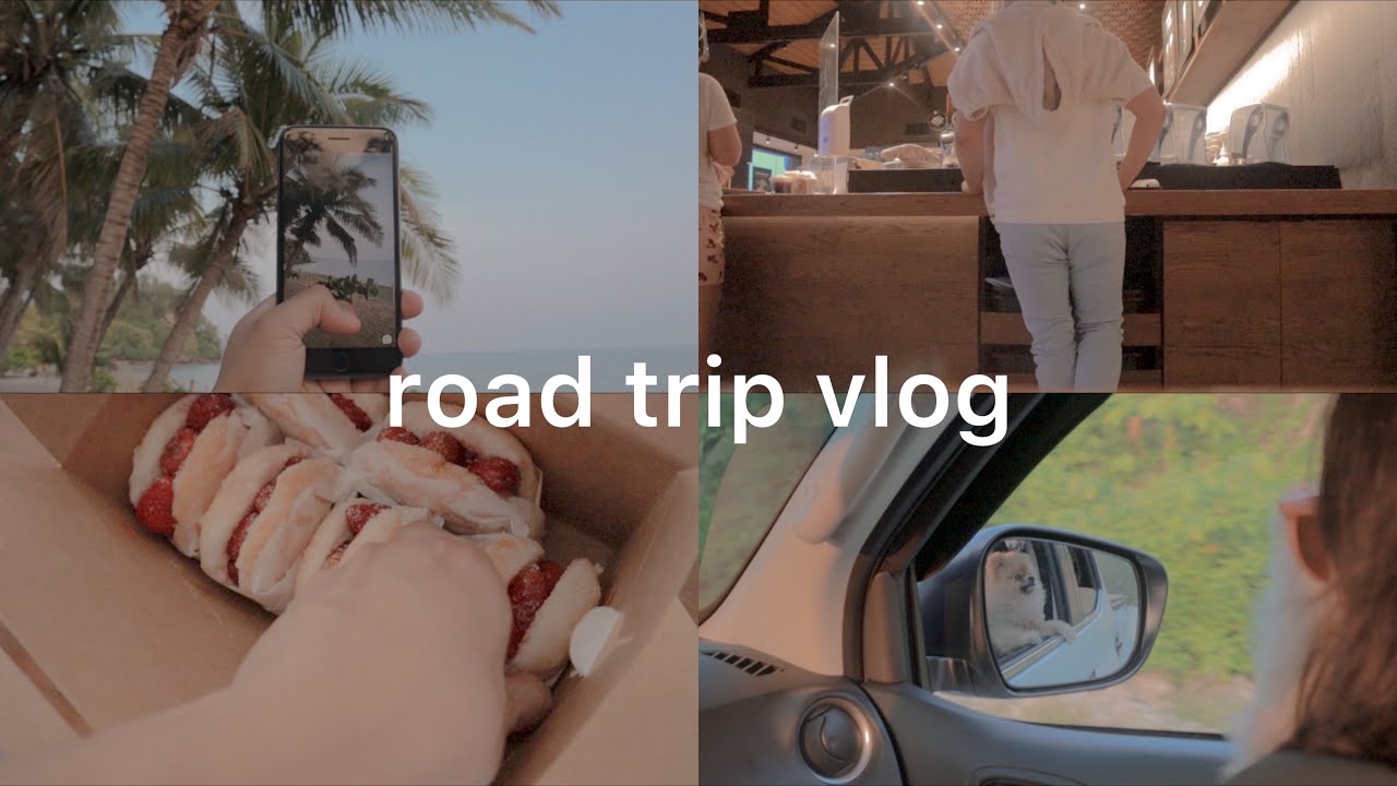 road trip vlog | 🌤 an aesthetic road trip diary ✨