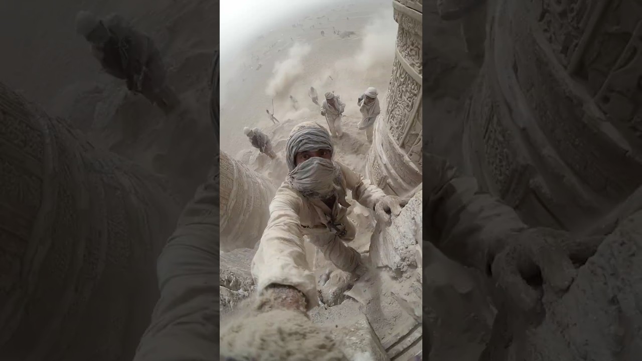 Ancient Fortress Emerges After Sandstorm in Arabian Desert