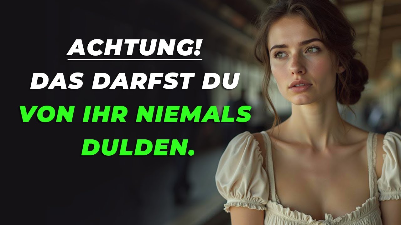 Tut sie DAS, ist sie nicht die Richtige! Geh weg, ohne dich jemals umzublicken – es lohnt sich