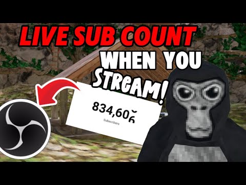 How to add your live sub count to OBS when you live stream! - YouTube