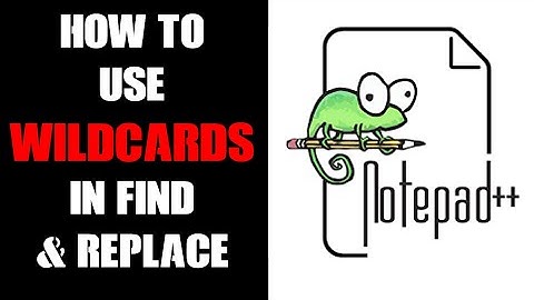 What Are & How To Use Wildcard Characters In Notepad ++ to Find & Replace Or Delete Similar Text