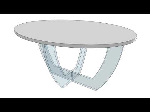 Vidéo: Table Ovale : Grand Modèle De Salon à Un Pied En Plastique Blanc De Malaisie Et Dimensions Du Plateau