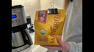 Making my favorite decaf coffee