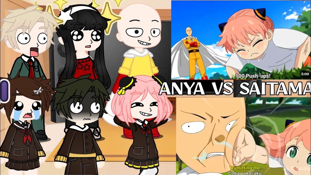 Spy X Family React Saitama in Spy X Family •ANYA VS SAITAMA• 🇧🇷🇺🇲 If Saitama Was in Spy X Family