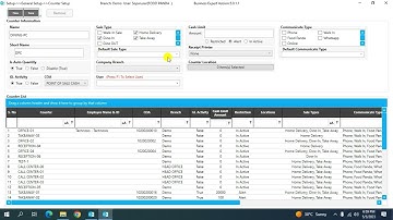 How to create counter through Counter Setup in Business Expert ERP