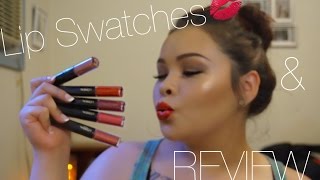 LOREAL Infallible PRO Last Lip Color SWATCHES!