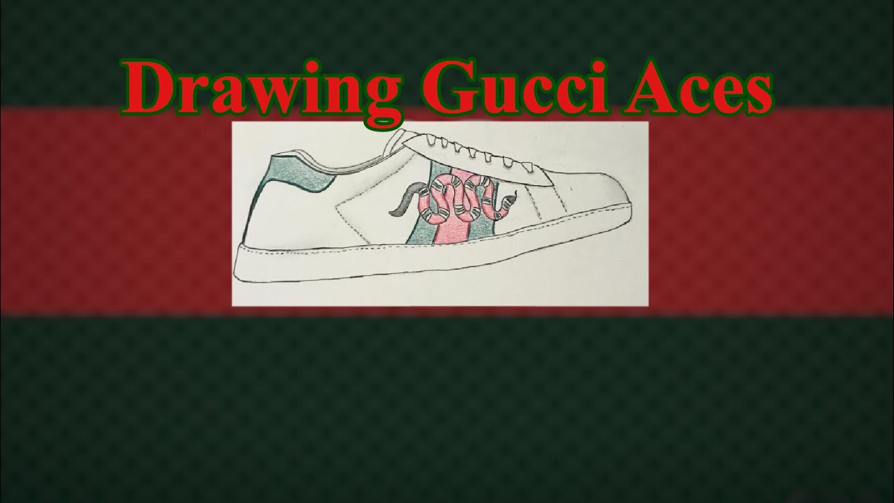 Drawing The Gucci Aces Snakes - YouTube