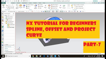 NX tutorial for beginners (part - 7)|| OFFSET CURVE ||PROJECT CURVE|| SPLINE|| POLYGON