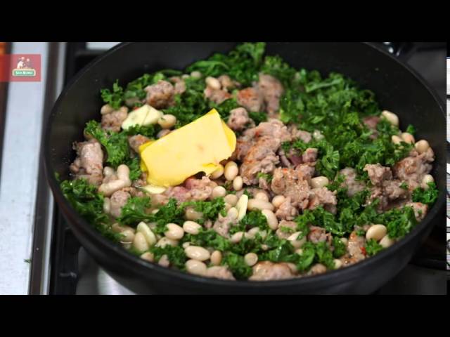 Sausage, Cannellini Bean & Kale with Small Shells by Adam Swanson on Good Chef Bad Chef | SanRemoPasta