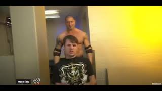 A WWE fan sneaks backstage to see Batista