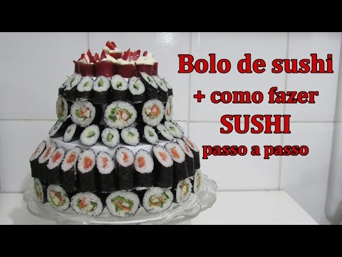Vídeo: Como Fazer Um Bolo De Sushi Facilmente Em Casa