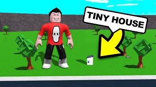 Building the WORLDS SMALLEST HOUSE in Roblox Bloxburg