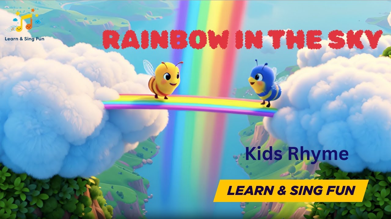 Rainbow in the Sky | Colorful Kids Song | Fun Nature Rhyme for Preschool | Learn & Sing Fun