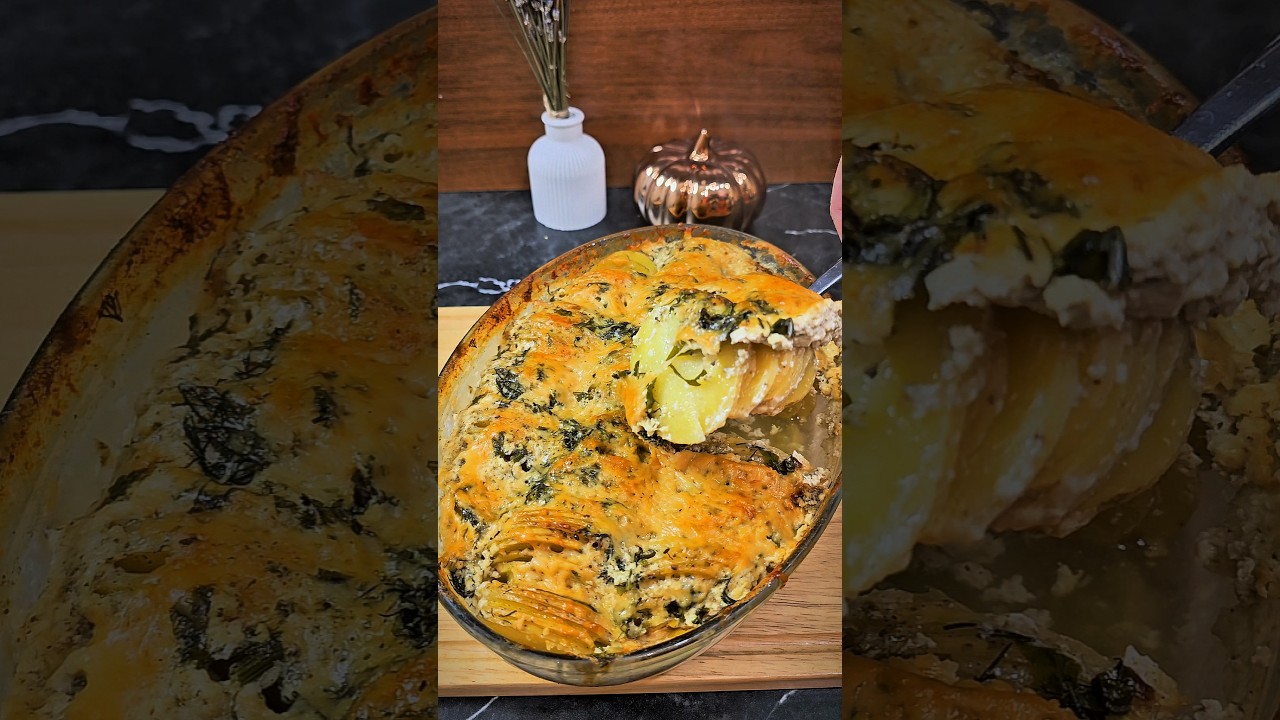 Картофельная запеканка «Гармошка» соусе Шеф-нож KAYDZO Kamachi арт. 