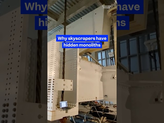 Here's why some tall buildings have hidden monoliths at the top. #skyscraper  #architecture