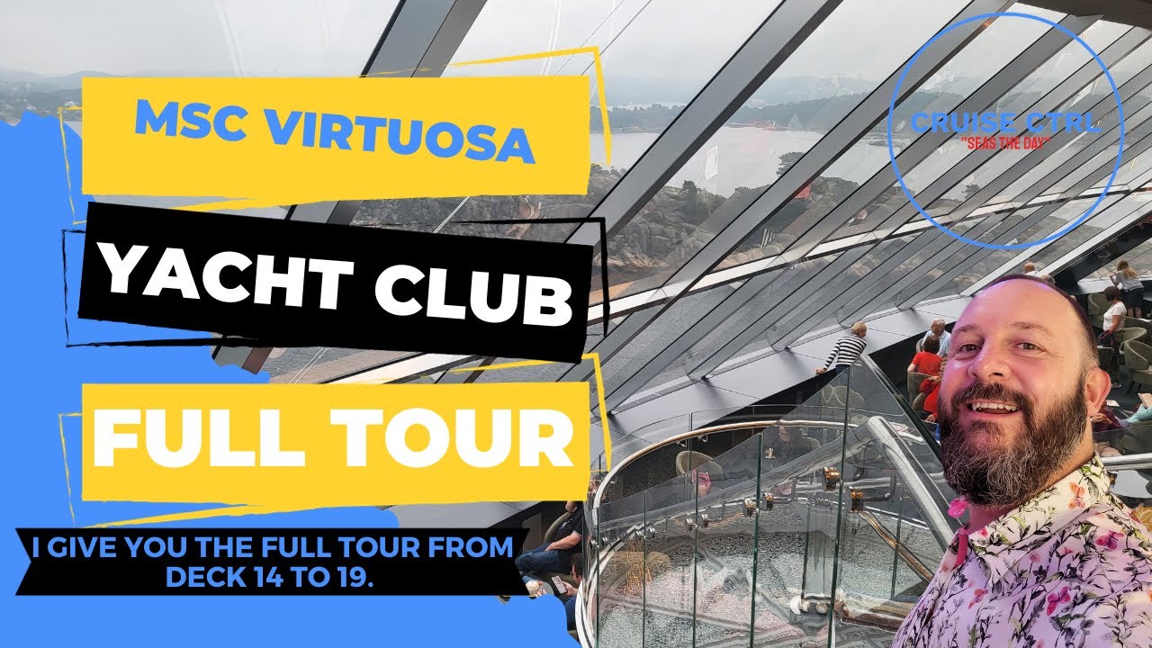 MSC Virtuosa Yacht Club walk through tour.