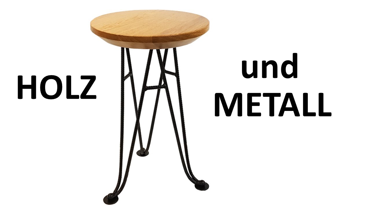 🔥🛠 Beistelltische aus Holz und Eisen
