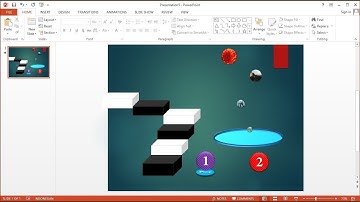 Tutorial PowerPoint 2013 |Cara Membuat Slideshow Animasi Countdown Timer Bola Memantul