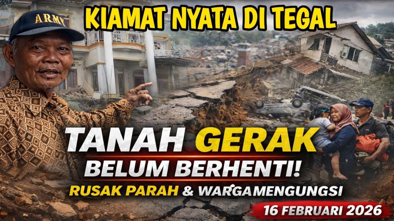 TANAH GERAK TAK BERHENTI! Padasari Tegal Terancam, Ribuan Warga Mengungsi