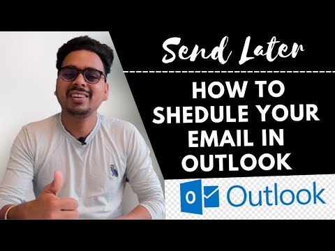 How to schedule email in Outlook & Office365  2022- Email schedule kaise kare? in Hindi #outlook