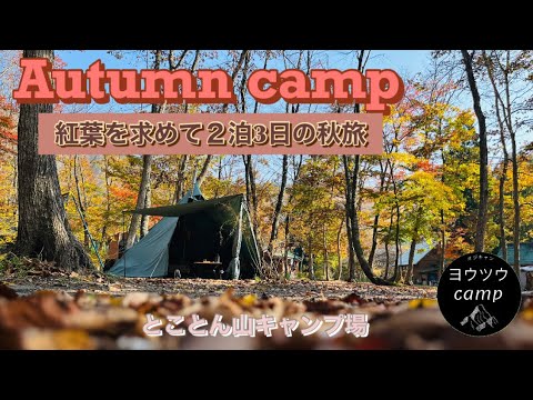 【ソロキャンプ】紅葉を求めて２泊3日の秋旅~とことん山キャンプ場~