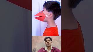 Paper se banayein Bird Face Mask! 🐦🎭 Fun DIY Craft for Kids! #shorts