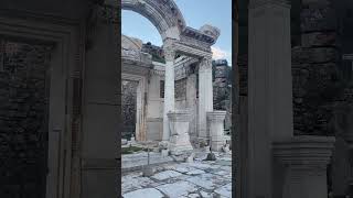 Temple of Hadrian in Ancient Ephesus Detailed View Turkey - Selçuk, Izmir, Türkiye