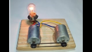 how to make free energy with magnets and  dc motor for light bulbs  diy experiment new technology