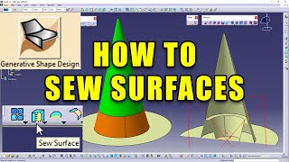 How to Sew Surfaces in CATIA V5