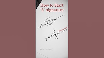 Two type of S letter name signature style ❤️#signature #sign