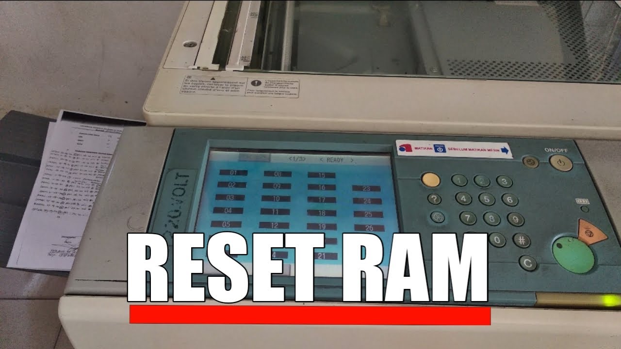cara clear data ram mesin fotocopy
