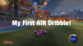 My First Air Dribble!  (Rocket League Montage)