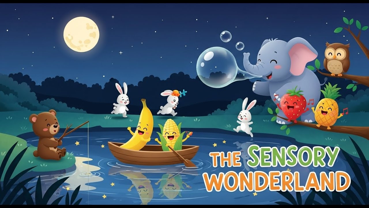 Baby Sensory 🌼🍓 Infant Visual Stimulation With Cute Fruit Dancing ...