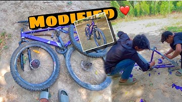 Cycle Modified Wrap ?|  finally Apni Cycle Ko Modified Kar Diya | The gabbar Vlogs