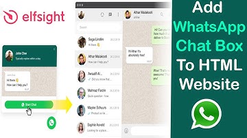 Add WhatsApp Chat Box to Your HTML Website | elfsight.com | 100% Free