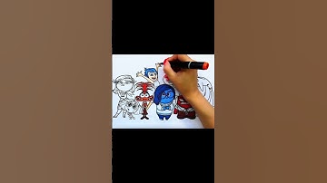Inside Out 2 Coloring Pages / Envy Anxiety Joy Anger Disgust Sadness Fear Ennui Embarrassment