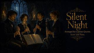 Silent Night - Arranged for Clarinet Quartet. Score and Parts.