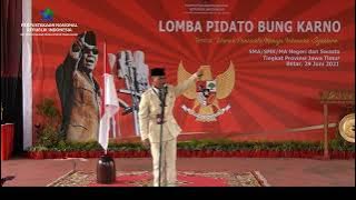 Juara 1 Lomba Pidato Bung Karno Tahun 2021