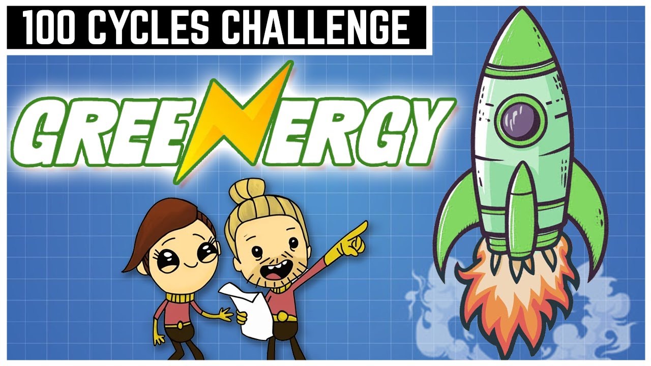 Green energy rocket launch in 100 cycles
